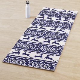 Kerstmis, Scandinavische Folk Blue en White Yogamat
