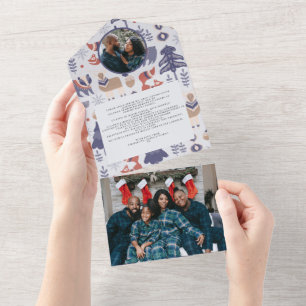 Kerstmis - Scandinavische noordse Kaart