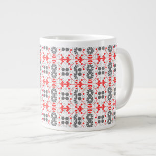 Kerstmis Scandinavische volkskunst Runic patroon Grote Koffiekop