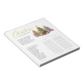 Kerstmis Scattergories Tear Away Party Game Notitieblok (Schuin)