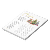 Kerstmis Scattergories Tear Away Party Game Notitieblok (Linkerzijde)