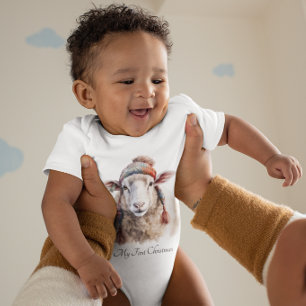 Kerstmis Schapen, aanpasbaar Romper