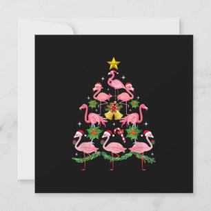 Kerstmis - Schattige Flamingo Kerstboom Kaart