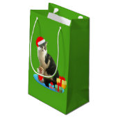 Kerstmis Schattige Kat Klein Cadeauzakje (Achterkant Gekanteld)