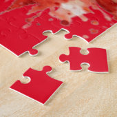 Kerstmis schattige neushoorn legpuzzel (Zijkant)