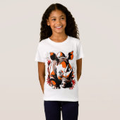 Kerstmis schattige neushoorn t-shirt (Voorkant volledig)