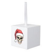 Kerstmis Schedel Grappige Kerstman XMES Mannen Vro Decoratie (Achter hoekig)