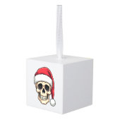 Kerstmis Schedel Grappige Kerstman XMES Mannen Vro Decoratie (Achter hoekig)