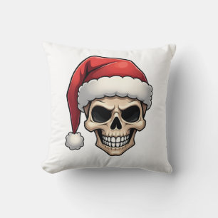 Kerstmis Schedel Grappige Kerstman XMES Mannen Vro Kussen