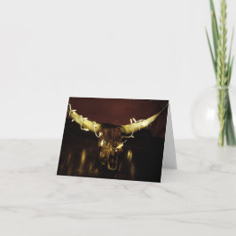 Kerstmis Schedel Lichten kaart