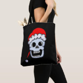 Kerstmis Schedel Tote Bag (Dichtbij)