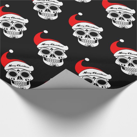 Kerstmis Schedels Cadeaupapier (Hoek)