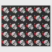 Kerstmis Schedels Cadeaupapier (Vlak)
