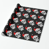 Kerstmis Schedels Cadeaupapier (Uitgerold)