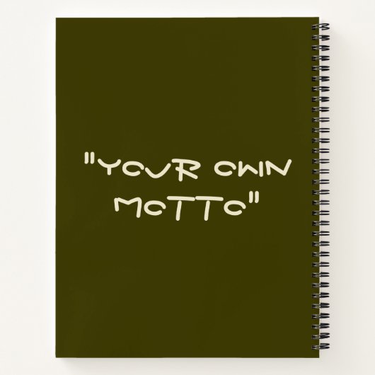 Kerstmis, scherpschutter, cadeau, leger notitieboek (Achterkant)