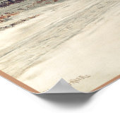 Kerstmis schilderen (1885) door W.C. Bauer Poster (Hoek)