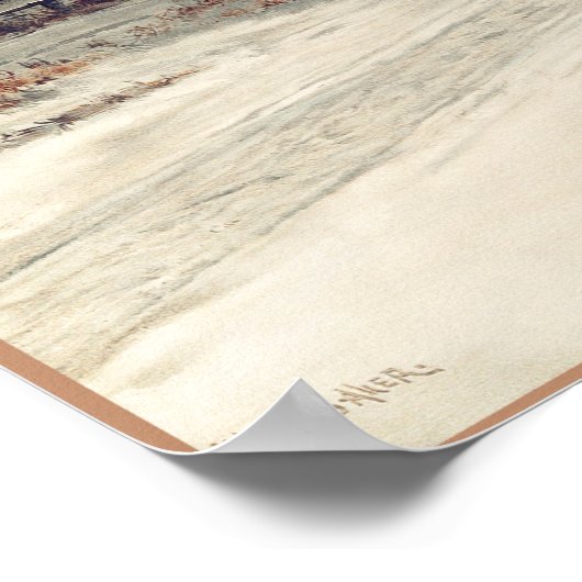 Kerstmis schilderen (1885) door W.C. Bauer Poster (Hoek)