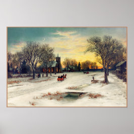 Kerstmis schilderen (1885) door W.C. Bauer Poster