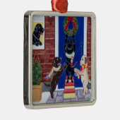 Kerstmis schilderen met kerstmis metalen ornament (Rechts)