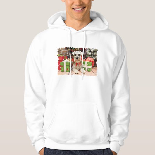 Kerstmis - Schnauzer - Abby Hoodie (Voorkant)