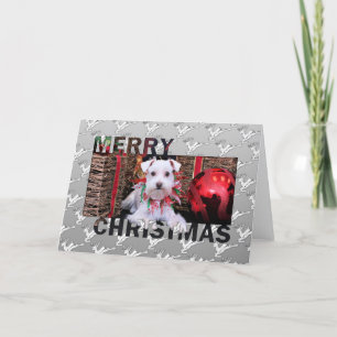 Kerstmis - Schnauzer - Emma Feestdagen Kaart