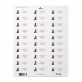Kerstmis Schnauzer Retouradres  Etiket (Full Sheet)