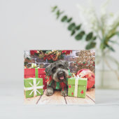 Kerstmis - Schnoedle - Dexter Feestdagenkaart (Staand voorkant)