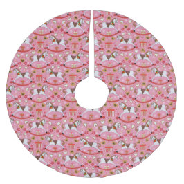Kerstmis schommelpaarden Roze Boomrok Kerstboom Rok