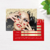 Kerstmis Schoonheid Salon Gold Gift Certificate Re Visitekaartje (Bureau)