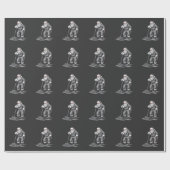 Kerstmis Schoonmaker Kerstman Xmas Schoonmaken Cadeaupapier (Vlak)
