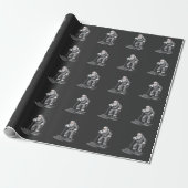 Kerstmis Schoonmaker Kerstman Xmas Schoonmaken Cadeaupapier (Uitgerold)