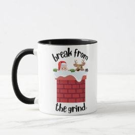 Kerstmis Schoorsteen Humor Koffiemok Mok