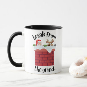Kerstmis Schoorsteen Humor Koffiemok Mok