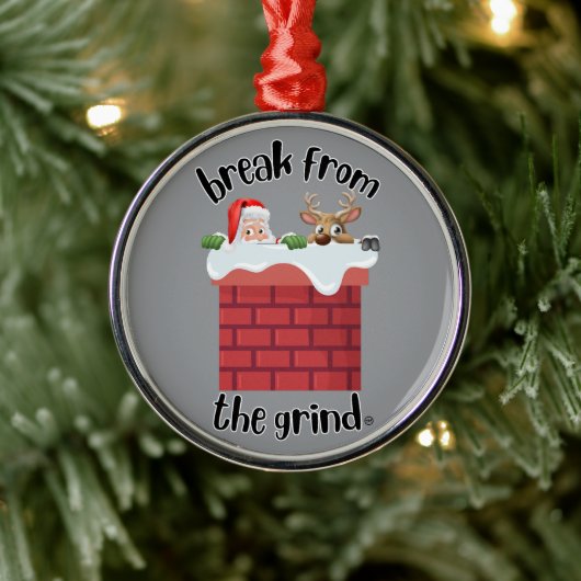 Kerstmis Schoorsteen Humor Ornament (Boom)