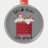 Kerstmis Schoorsteen Humor Ornament (Voorkant)