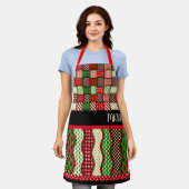 Kerstmis Schort (Gedragen)