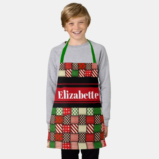 Kerstmis Schort (Gedragen)