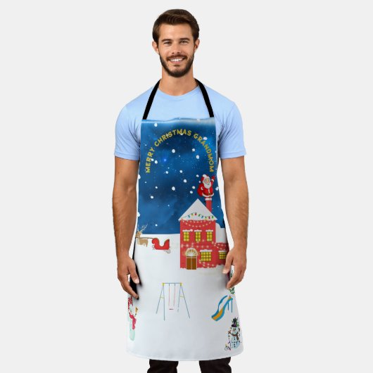 Kerstmis Schort (Gedragen)