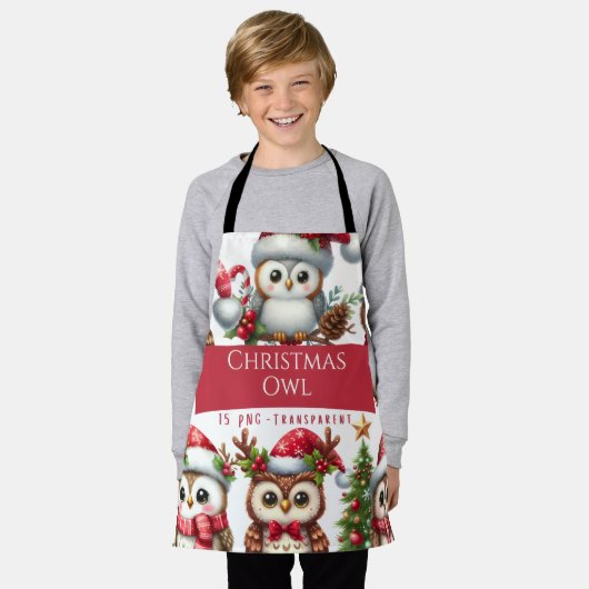 Kerstmis Schort (Gedragen)