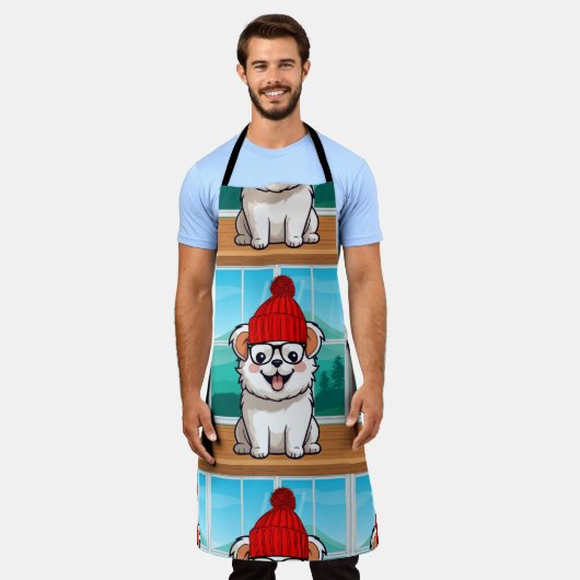 kerstmis schort (Gedragen)