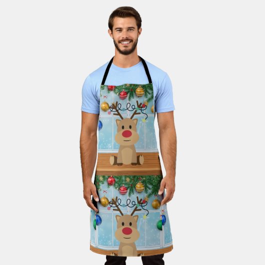 kerstmis schort (Gedragen)