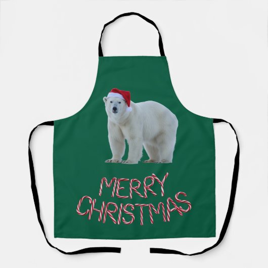 Kerstmis Schort van IJsbeer (Voorkant)