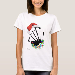 Kerstmis Schotse doedelzakken T-shirt