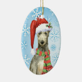 Kerstmis Schotse hond Keramisch Ornament (Rechts)