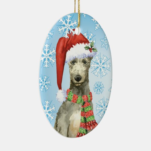 Kerstmis Schotse hond Keramisch Ornament (Rechts)