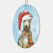 Kerstmis Schotse hond Keramisch Ornament (Links)