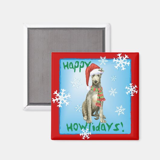 Kerstmis Schotse hond Magneet (Voorkant / Achterkant)