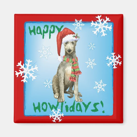 Kerstmis Schotse hond Magneet (Voorkant)