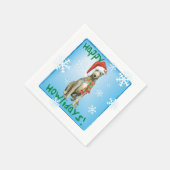 Kerstmis Schotse hond Servet (Hoek)