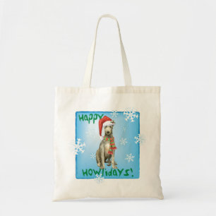 Kerstmis Schotse hond Tote Bag